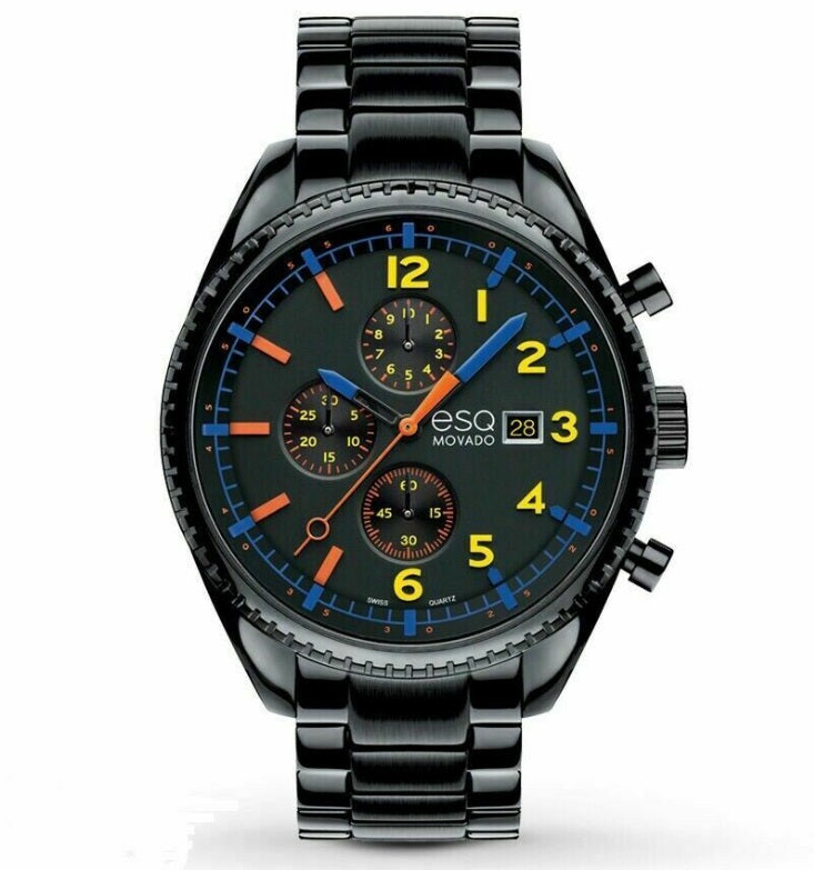 ESQ by Movado Catalyst Chronograph Black Men's Watch 07301452 Crown Jewelers