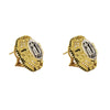 Vintage Two Tone Earrings With Diamonds