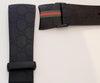Original  I-Gucci band Black Rubber with Red & Green Gucci Logo