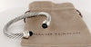 Classic Cable Bracelet Sterling Silver with Black Onyx and Diamonds, 7mm