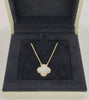 Van Cleef & Arpels Mother of pearl  Pendant Chain 18K Yellow Gold