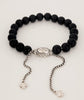 David Yurman  Black onyx Sterling Silver Spiritual bead bracelet 8mm