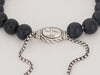 David Yurman  Black onyx Sterling Silver Spiritual bead bracelet 8mm