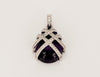Hand-Made Jeweler Amethyst pendant with Diamonds