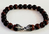 David Yurman Men's Spiritual Beads Bracelet with Tiger's Eye and Silver, 8mm,