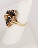 Vintage Marquise Blue Sapphire and Diamond Outstanding Set in 14K Yellow Gold