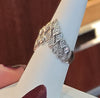 14K White Gold ring with Diamonds .60ct Size 7.5