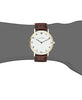 Claude Bernard Men's 20206 37J BB Gents Slim Line Analog Display Swiss Quartz Brown Watch