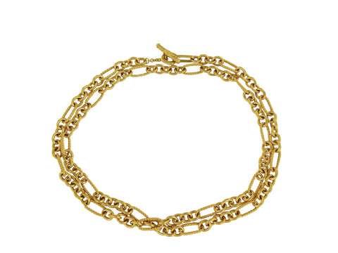 David Yurman Figaro Chain Necklace in 18k Yellow, 32"
