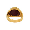 IMPRESSIVE RUBY CABOCHON YELLOW GOLD RING
