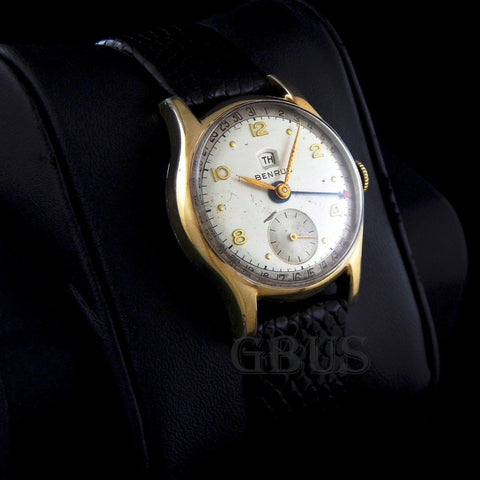 Original Benrus Day & Pointer Calendar Date Vintage Mechanical Wristwatch