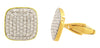Luxury Yellow Gold Diamonds Cufflinks