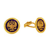 Double Eagle Cufflinks in 14k Yellow Gold with Lapis Lazuli