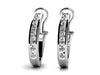 Magnificent Channel Set Diamond Hoop Earrings