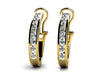 Magnificent Channel Set Diamond Hoop Earrings