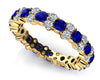 Magnificent Diamond and Sapphire Eternity Ring