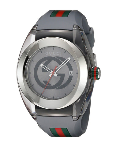 Gucci SYNC XXL Gray Rubber Gray Dial Watch YA137109
