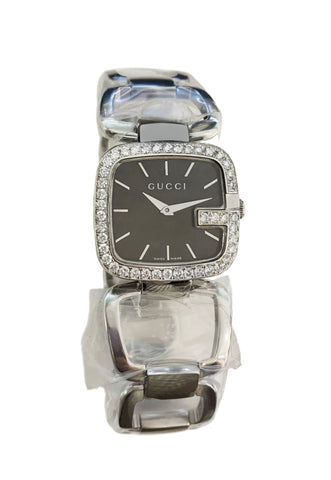 Gucci Ladies G Gucci Diamond Bezel Watch YA125407