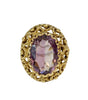 Oval Amethyst Ring in Yellow Gold