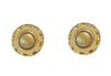 Round 14k Yellow Gold Earrings