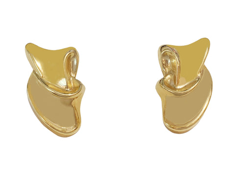 Beautiful Yellow Gold Earrings In 14K Yellow Gold