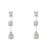Diamonds Drop Earrings in Platinum with Diamonds