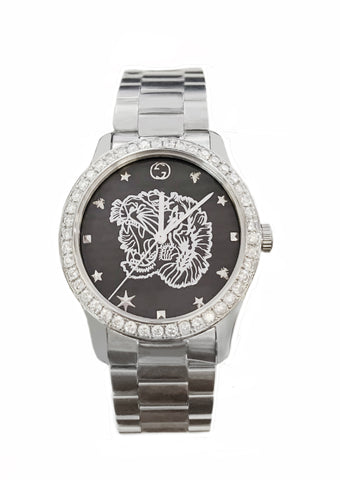 Gucci G-Timeless Aftermarket Diamond Bezel Watch YA1264125