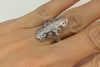 18K White Gold Diamond Ring, 6.75 Size