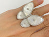 Butterfly MOP Ring With Diamonds