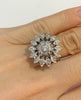 Flower Ring With Diamonds