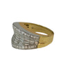 Two Tone Ring With Diamonds