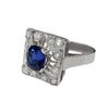 Ceylon Sapphire Ring With Diamonds