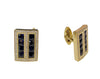 Cufflinks in Yellow Gold with Sapphires