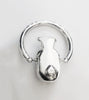 Rare Tiffany & Co. Sterling Silver Spinning Teddy Bear Baby Rattle Teether Ring