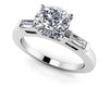 Marvelous Baguettes & Round Diamond Engagement Ring