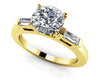 Marvelous Baguettes & Round Diamond Engagement Ring