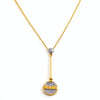 18k Yellow Gold ROSATO Women's Necklace with Signature ROSATO Diamond Pendant