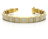Bezel Set Princess Diamond Bracelet