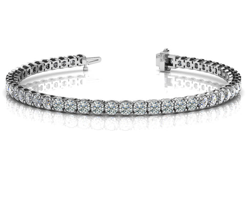 Glamorous Classic Round Diamond Bracelet