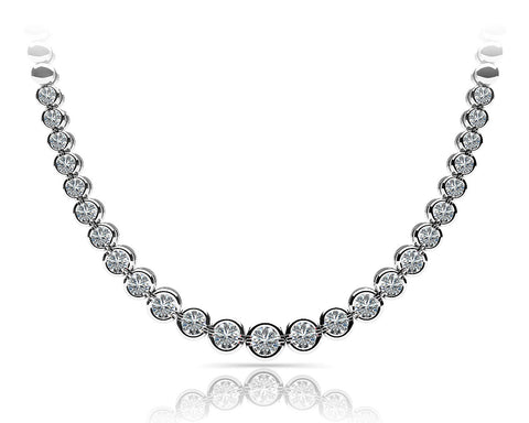 Diamond Strand Glossy Links Necklace
