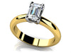 Sophisticated Emerald Cut Diamond Ring