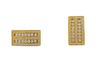 Custom Made 14k Yellow Gold Diamond Cufflinks