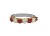 Tiffany & Co. Rubies Diamonds Two-Tone Gold & Platinum Wedding Band