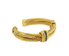 David Yurman Double Cable Cuff Bracelet with Sapphire