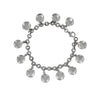 Tiffany & Co Silver Dangling Round Discs Charm Bracelet