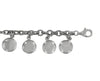 Tiffany & Co Silver Dangling Round Discs Charm Bracelet