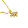 14k Yellow Gold Panthere Necklace with Diamonds