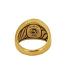 David Yurman Black Onyx Signet Men's Ring in 18 Karat Gold size 11