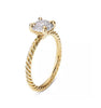 David Yurman Châtelaine Ring in 18K Yellow Gold with Full Pavé Diamonds
