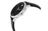 Movado 1881 Automatic Black Dial Black Leather Men's Watch